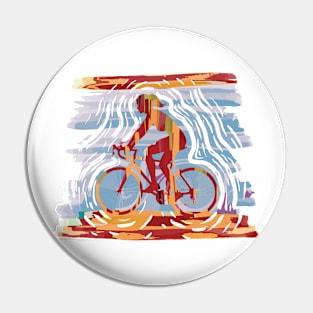 Vintage Mountain Bike Signs Gift for Women Pin