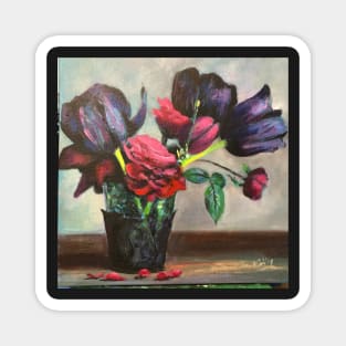 Dark Desire Floral Bouquet Magnet