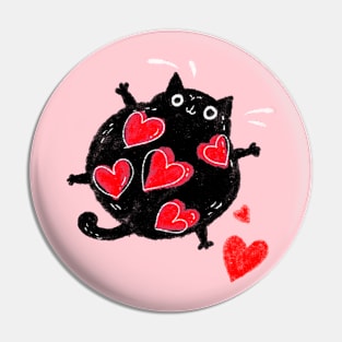 Cat love Pin