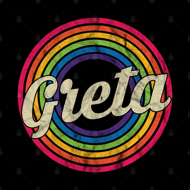 Greta - Retro Rainbow Faded-Style by MaydenArt