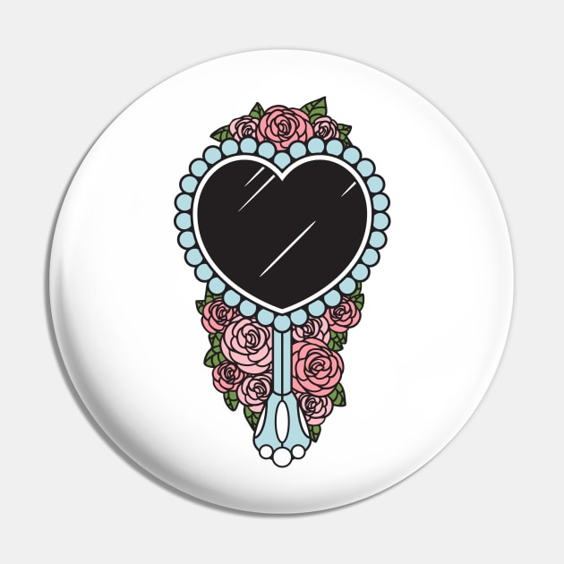 Hand Mirror Pin by Chocolona