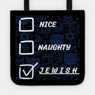 nice naughty jewish Tote