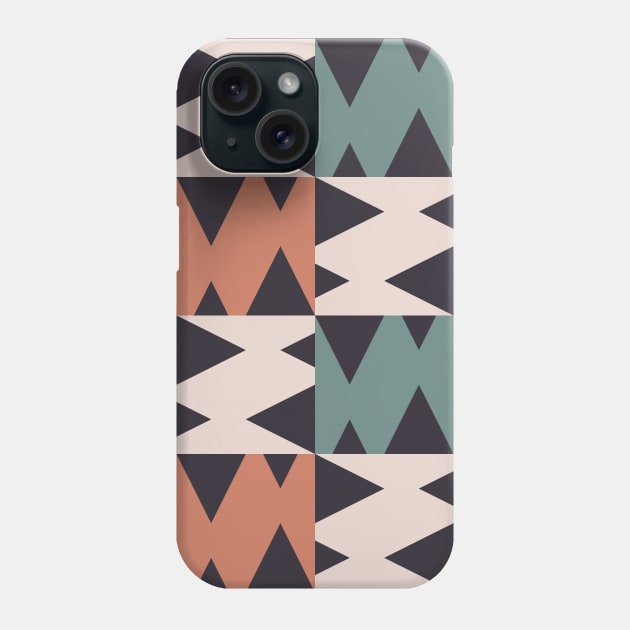 Abstract triangle zigzag pattern Phone Case by PaepaeEthnicDesign