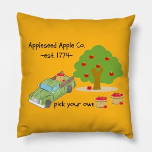 Appleseed Apple Company Fall Autumn Pillow