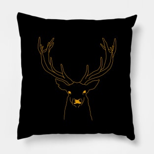 Deer Head Pillow