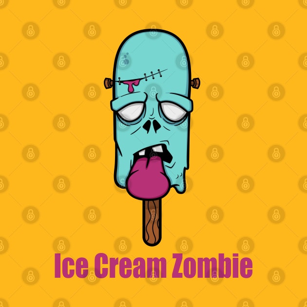 ice cream Zombie by hossamimam