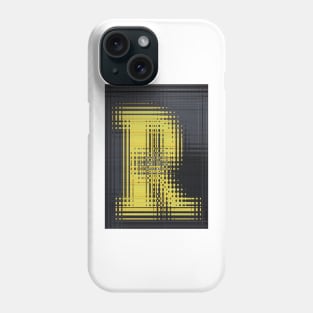 CAPITAL LETTER R. BLURRED but BOLD UPPER CASE Phone Case