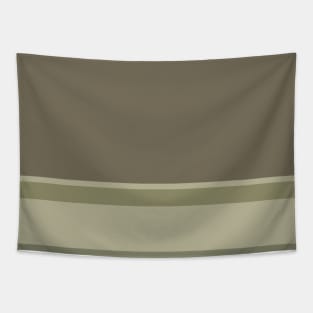 A striking variation of Quincy, Pastel Brown, Camouflage Green, Sage and Artichoke stripes. Tapestry