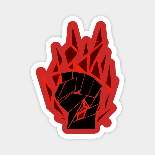 Fire Dragon Punch Magnet by Jefftheyeti