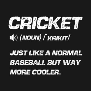 Funny Cricket Jokes For Cricket Sports Lover T-Shirt