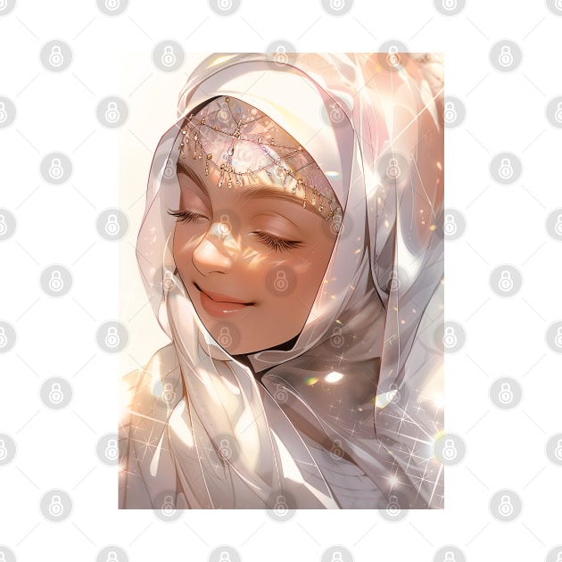 Cute anime girl - kawaii hijab anime girl by GothicDesigns