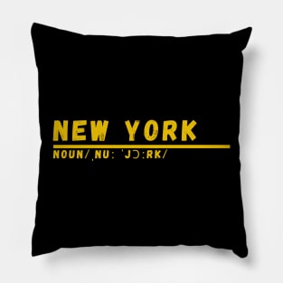 Word New York Pillow