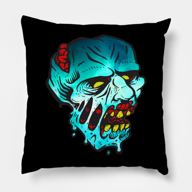 Flesh Eating Zombie Pillow by lavdog