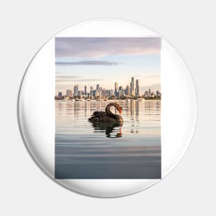 Melbourne Swan at St Kilda Pier Pin