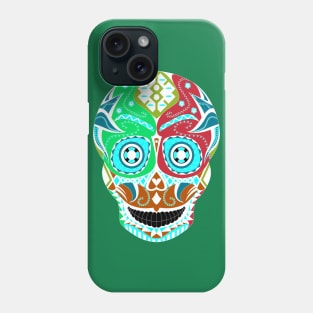 pro wrestling mask with candy skull pattern ecopop Phone Case