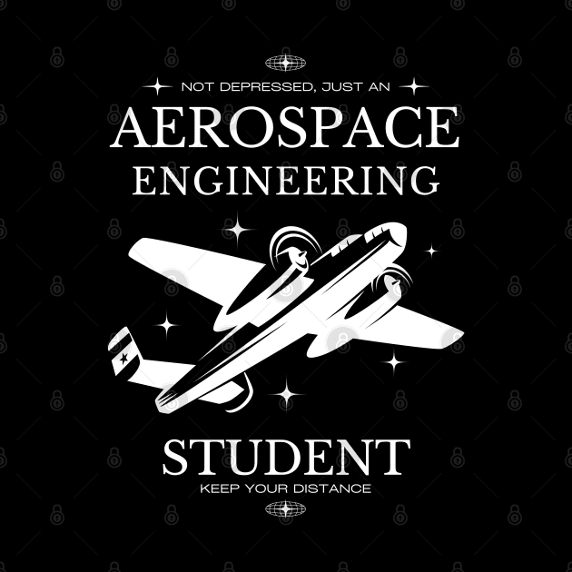 Aerospace Engineering - Black Version - Engineers by Millusti