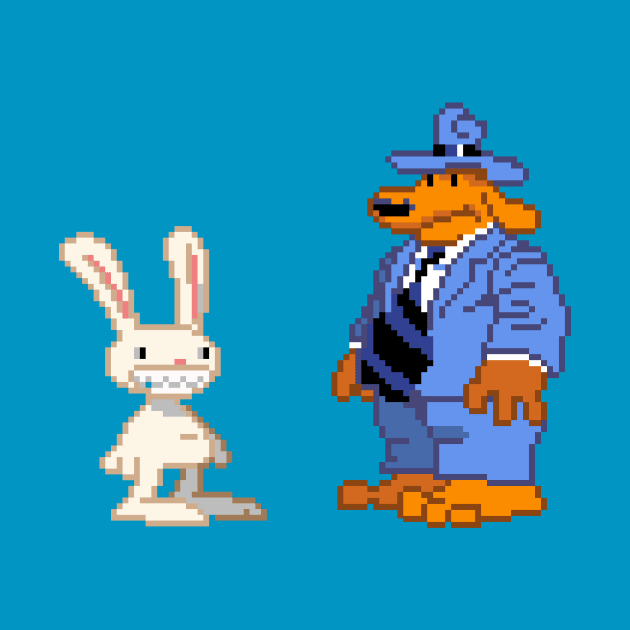 Sam and Max by Retro8Bit Fashion Store