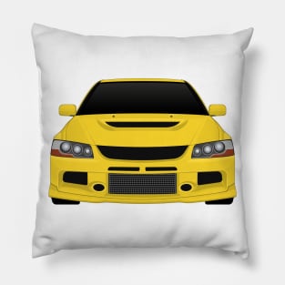 Evo IX Yellow Pillow