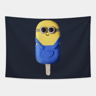 Cute Minion Popsicle Candy Icecream Tapestry