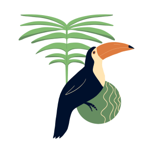 Joyful toucan - green and orange T-Shirt