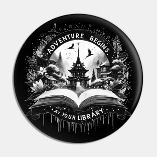 Adventure Begins At Your Library Reading Fantasy Books Pin