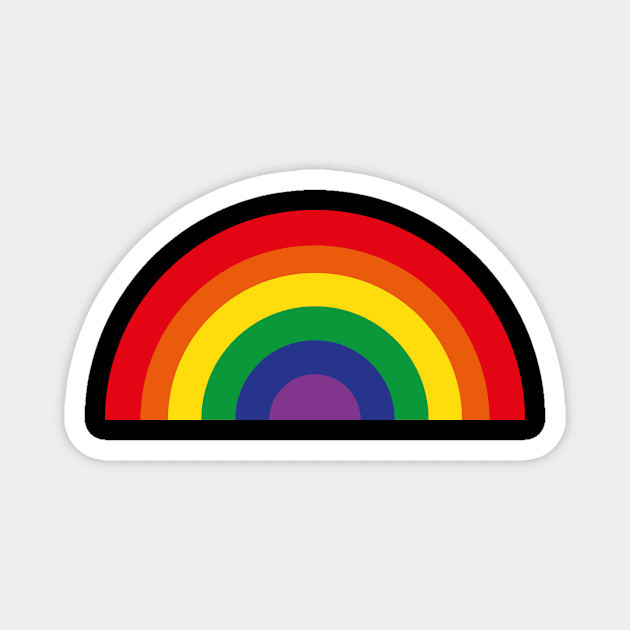 PRIDE RAINBOW LGBTQ GAY LESBIAN BI TRANSGENDER QUEER PROUD Magnet by nanaminhae