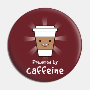 Powered by caffeine Pin