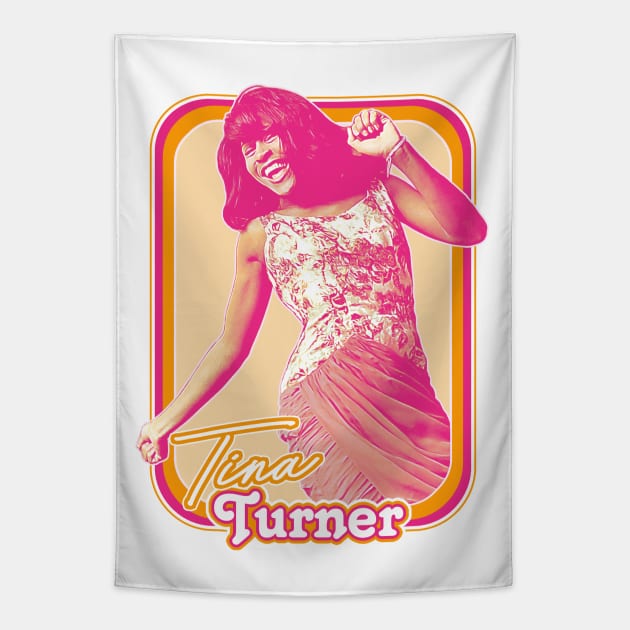 Tina Turner ///// 60s Style Retro Fan Art Design Tapestry by DankFutura