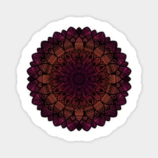 Sunset Mandala Magnet