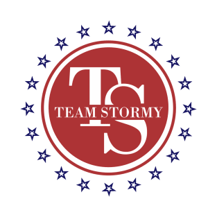 Team Stormy Daniels I Am With Her American Red Blue Logo T-Shirt