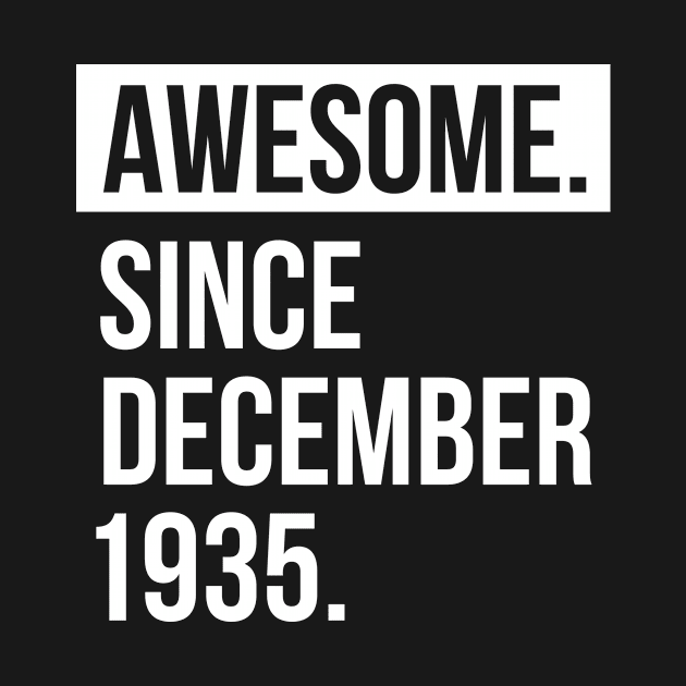 Awesome since December 1935 by hoopoe