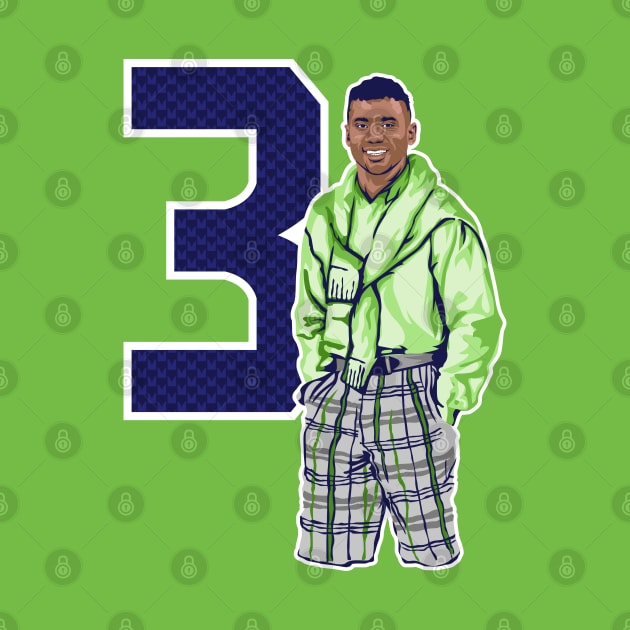 Russell Wilson Polo by Carl Cordes