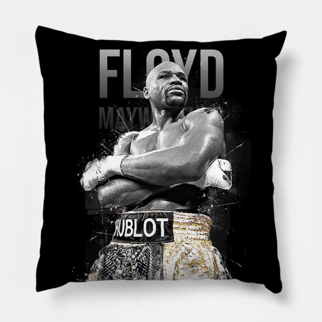 Floyd Mayweather Jr Pillow by Creativedy Stuff