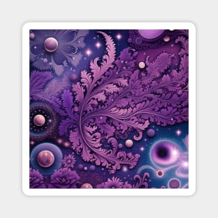 Other Worldly Designs- nebulas, stars, galaxies, planets with feathers Magnet