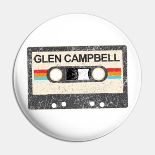 kurniamarga vintage cassette tape Glen Campbell Pin