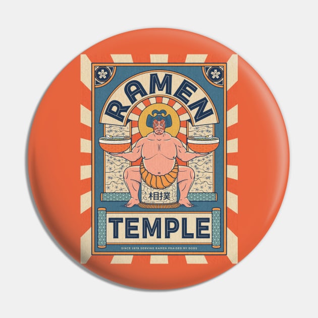 Ramen Temple Sumo Pin by RyanRagnini