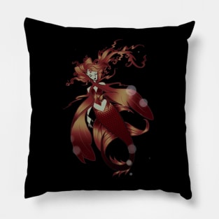 Red Mermaid Pillow