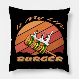 burger is my valentine Pillow