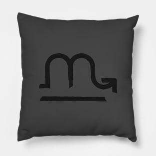 Scorpio and Libra Double Zodiac Horoscope Signs Pillow