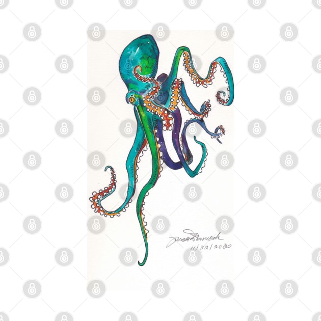 Blue/Green Octopus by Octo30