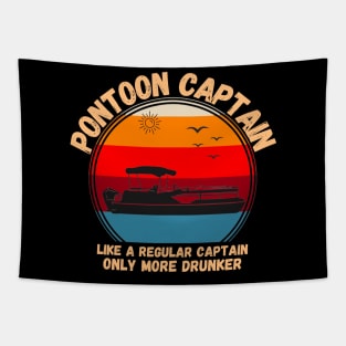 Pontoon Captain Like A regular Captain Only More Drunker Tapestry