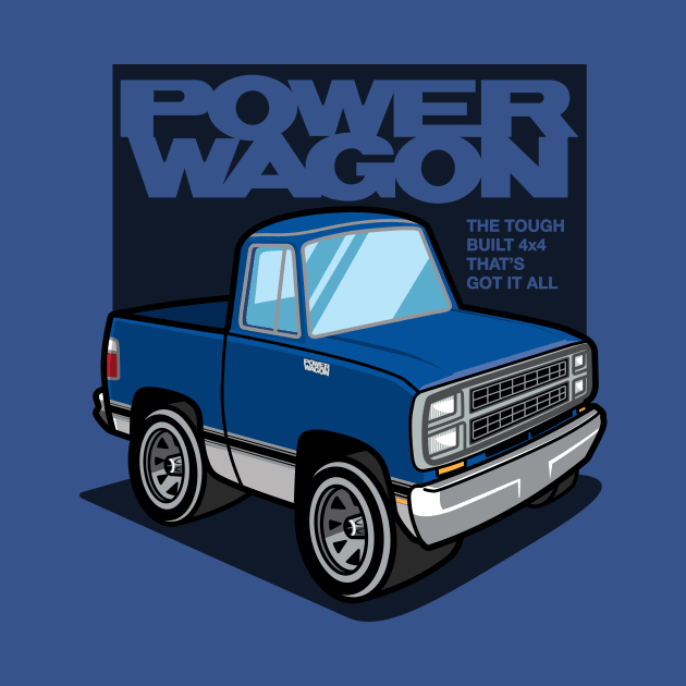 Impact Blue - Power Wagon (1980 - White-Based) by jepegdesign