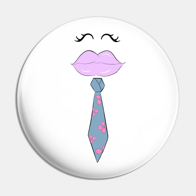 Girl Tie / Business Girl Pin by Bootyfreeze