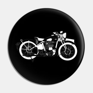 BSA M20 White Outline Pin