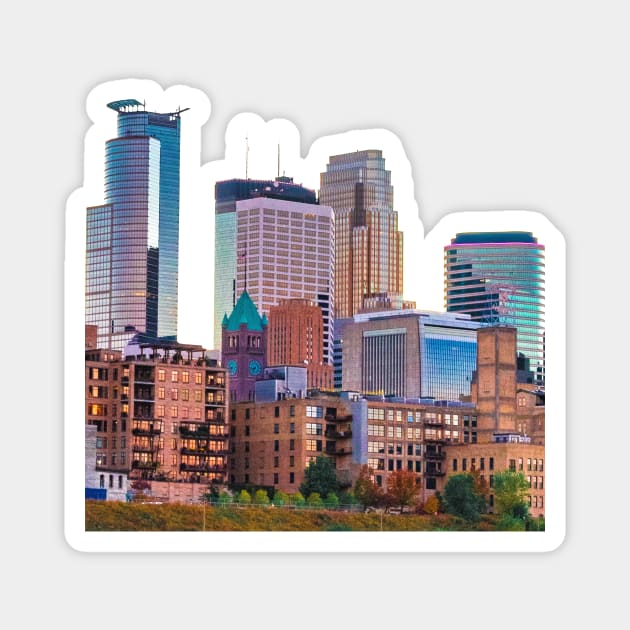 Minneapolis Minnesota Skyline Magnet by tonylonder