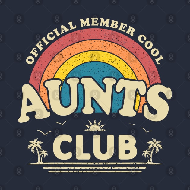 Official Member Cool Aunts Club Vintage Sunset by JaussZ