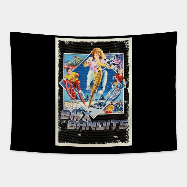 Vintage Bmx Bandits Tapestry by Pinjem Seratus