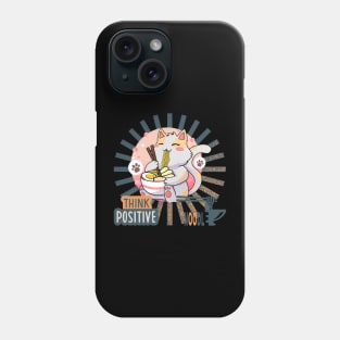 I Think Noodles Cute Cat Phone Case