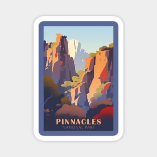 Pinnacles National Park Travel Poster Magnet