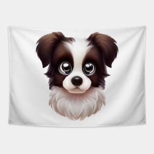 Playful Border Collie Tapestry